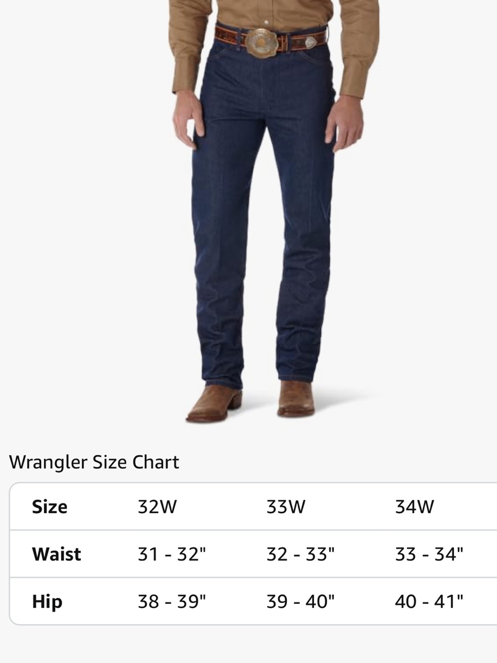 NWOT Wrangler Men's 13mwz Cowboy Cut Original Fit Jean 33x32 - Picture 9 of 9